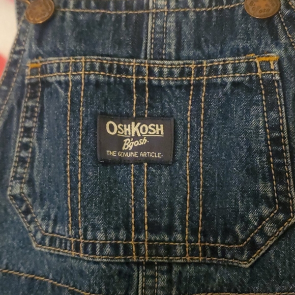 OshKosh B'gosh Dark Denim Carpenter Overalls - Picture 3 of 8